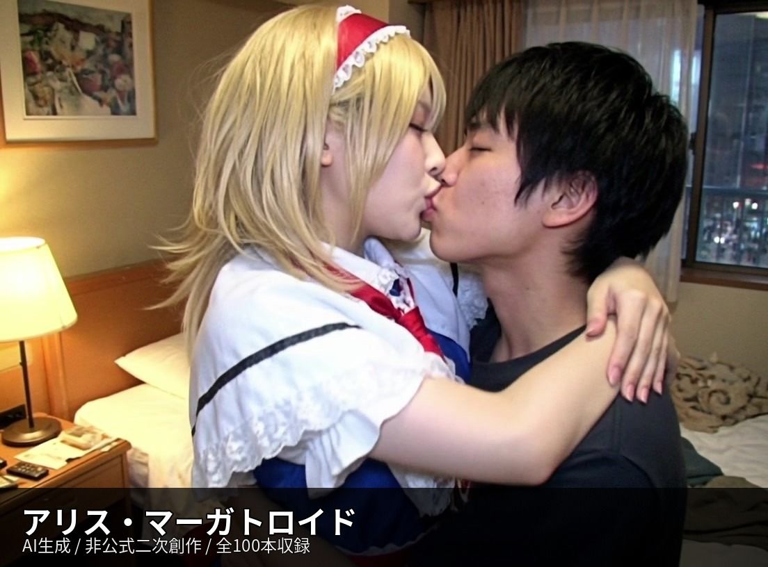 【AI生成】東方Project二次創作 濃厚キス動画集 10キャラ 100本収録 サンプル7ページ目