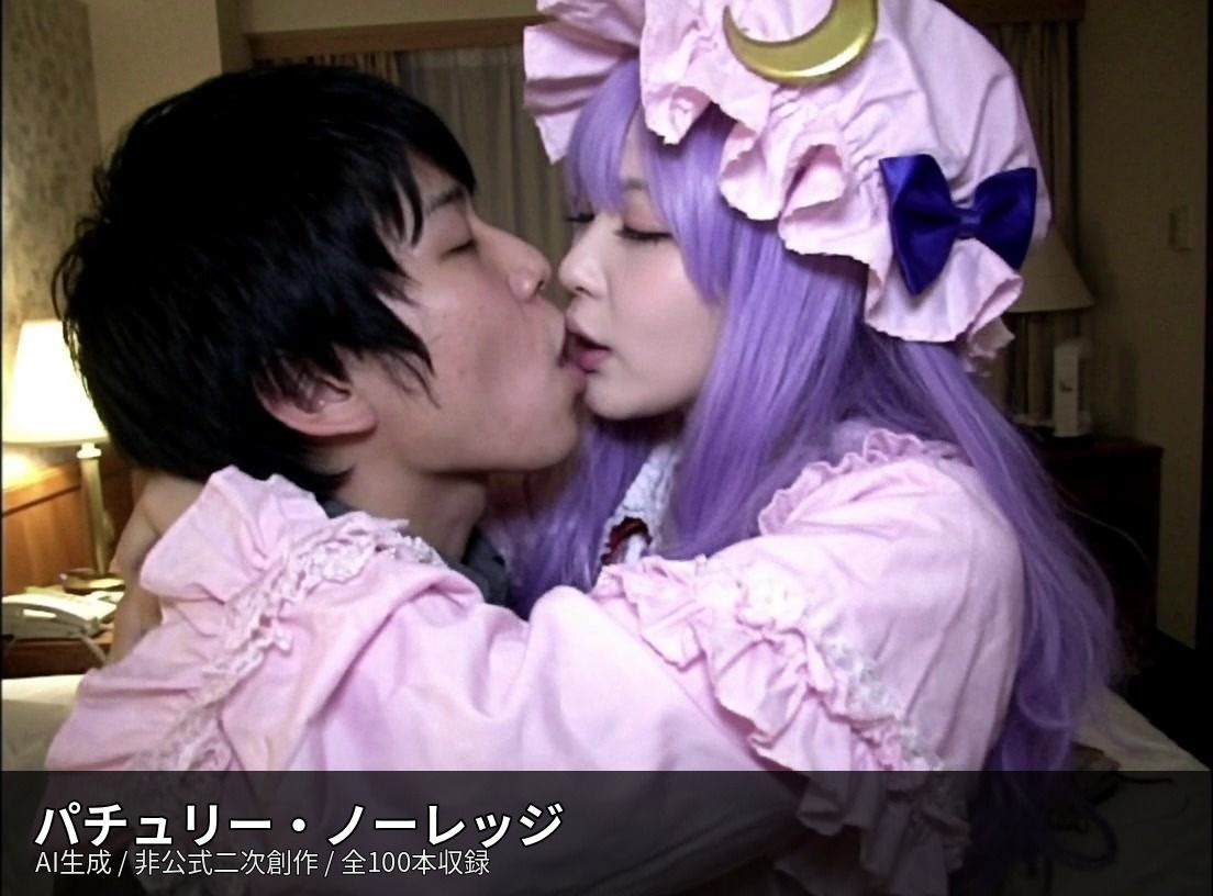 【AI生成】東方Project二次創作 濃厚キス動画集 10キャラ 100本収録 サンプル8ページ目