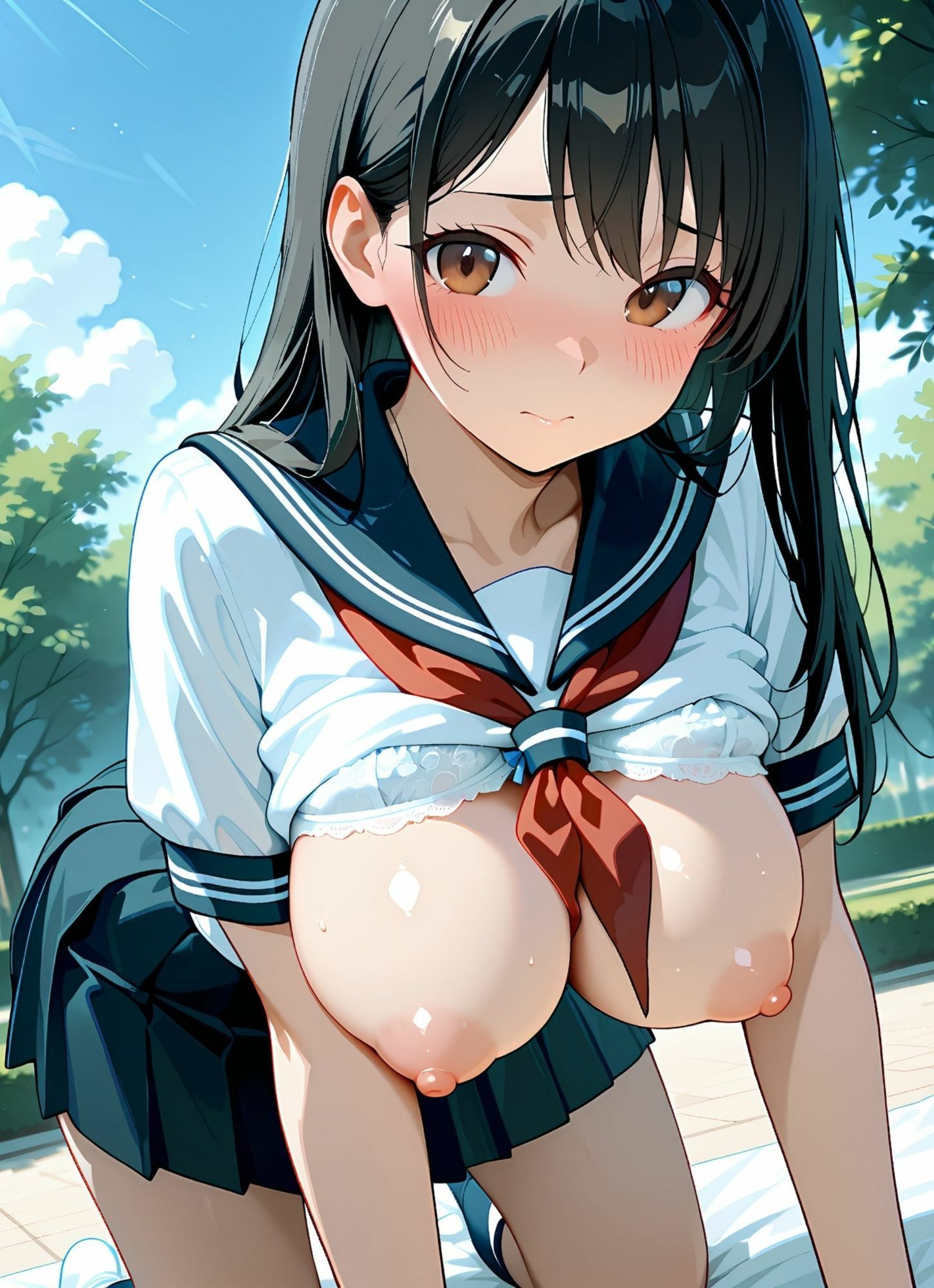 セーラー服とブラジャー＆パンティー2 サンプル10ページ目