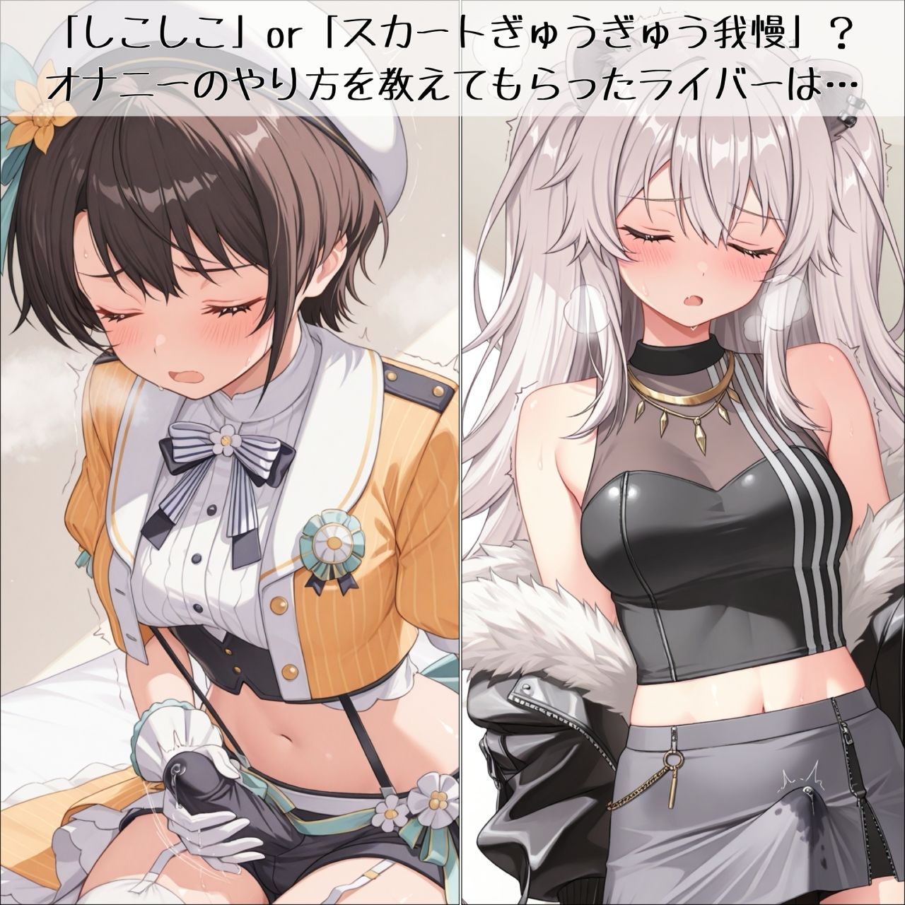 ライブ前に専属スタッフのあなたが「オナニー」の仕方を教えてしこしこが止まらなくなるVTuber サンプル5ページ目