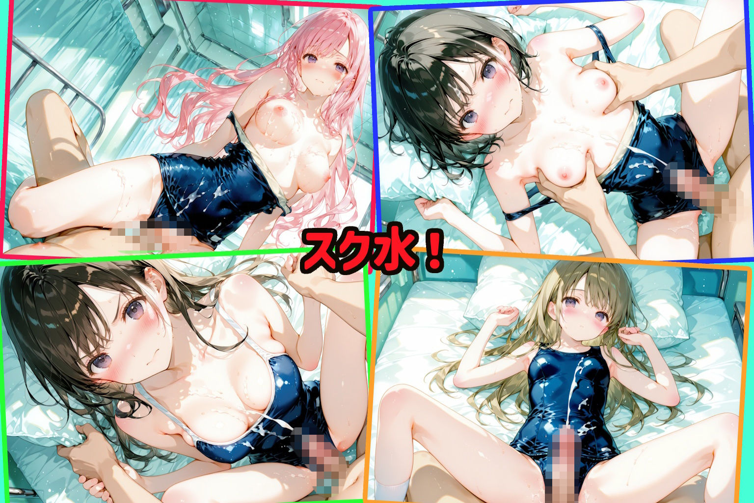 着衣H、ぶっかけイラスト集 サンプル8ページ目