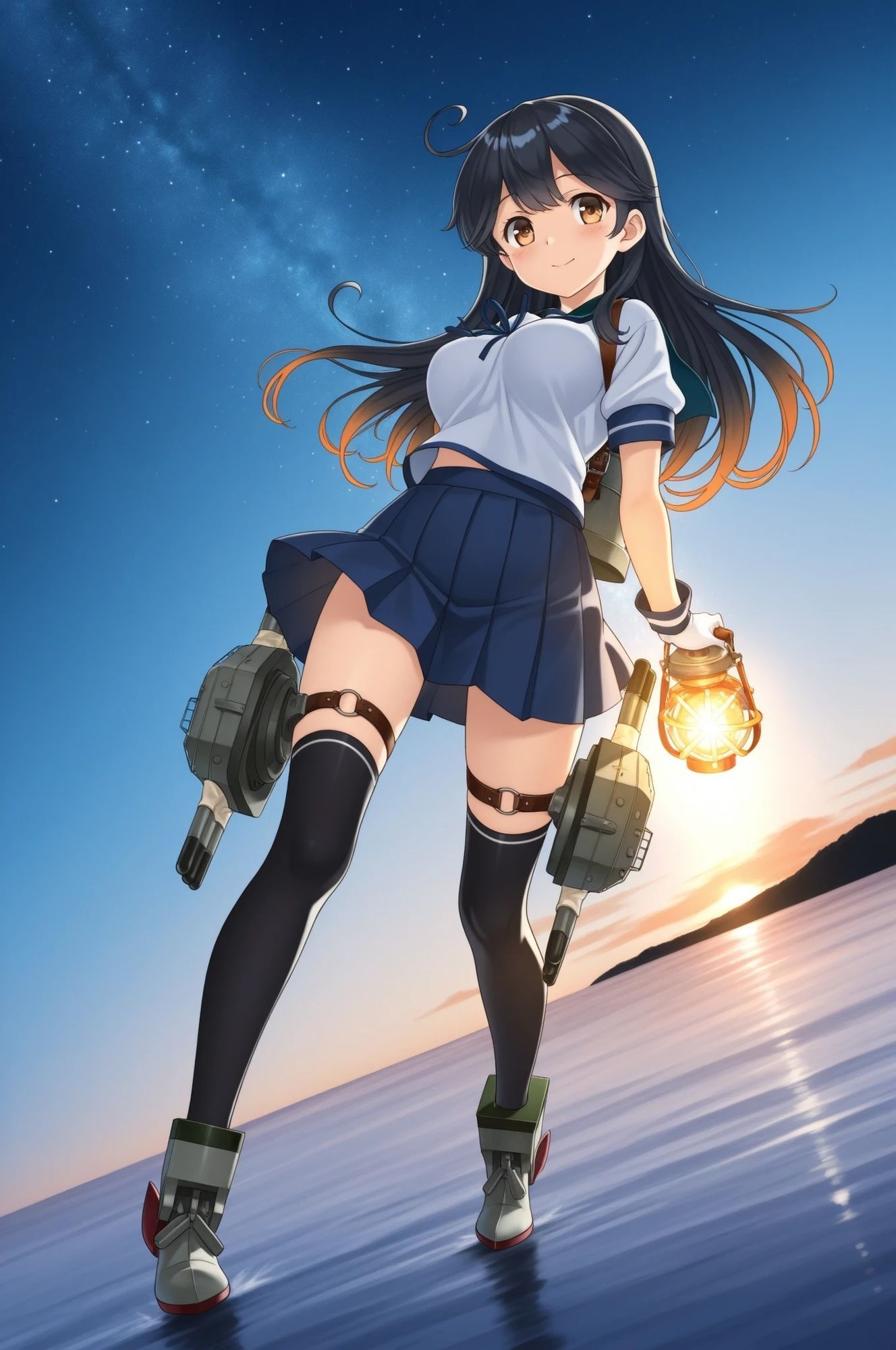 虹かけ誌 艦隊これくしょん  イラスト集30 潮 サンプル2ページ目
