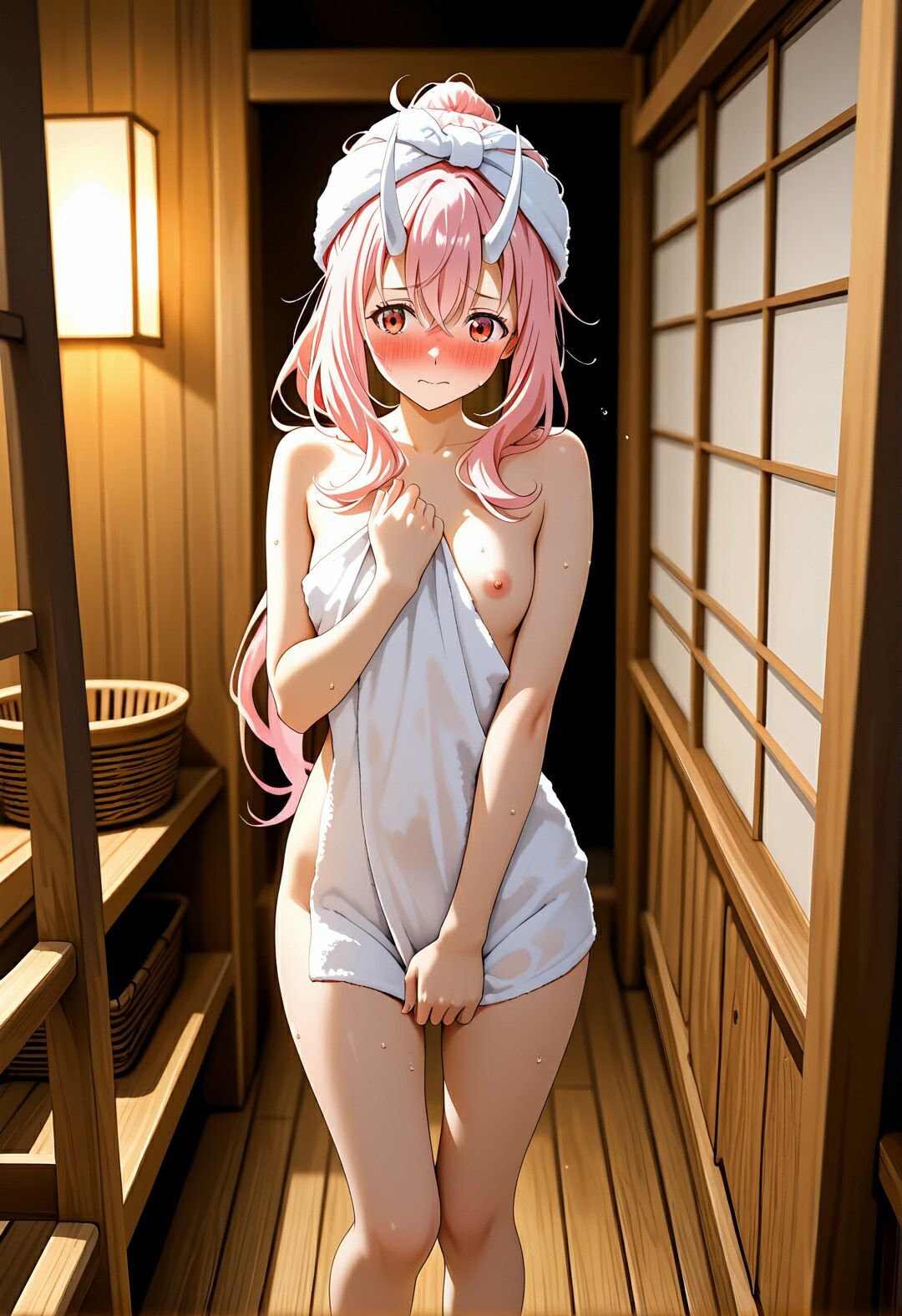 オニ族の姫を輪●温泉旅行 〜湯煙の中で理性が溶けるまで犯●れ続けたシュ〇〜 サンプル2ページ目