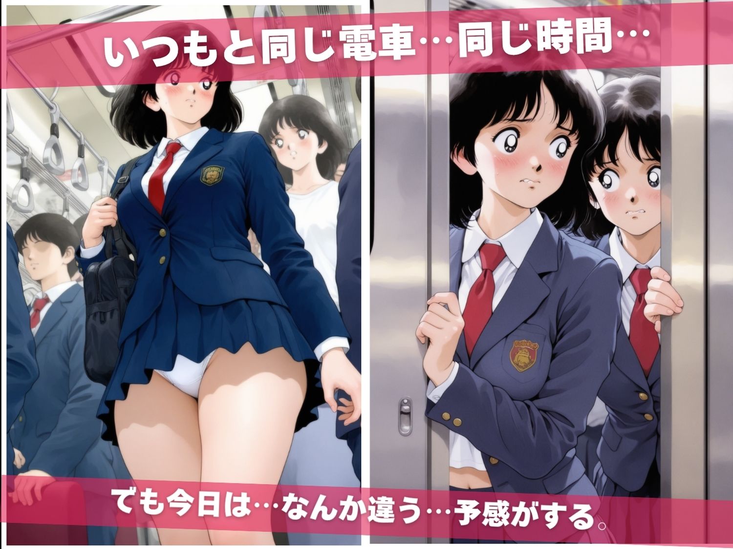 満員痴●電車肉便器化計画  〜いろいろ編〜 サンプル1ページ目