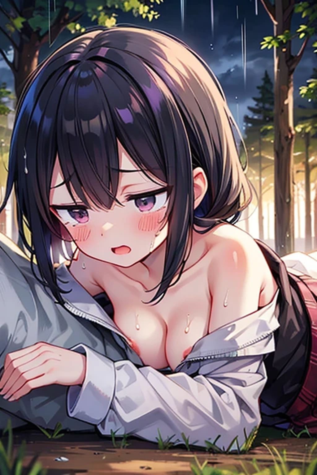 雨の日にだけ現れる爆乳モノノケ「梅雨子」さん。 サンプル7ページ目