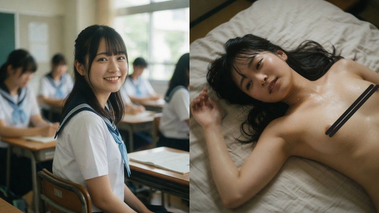 『JK分割日誌』 〜制服美少女の日常と、密室で見せる痴態〜 サンプル5ページ目