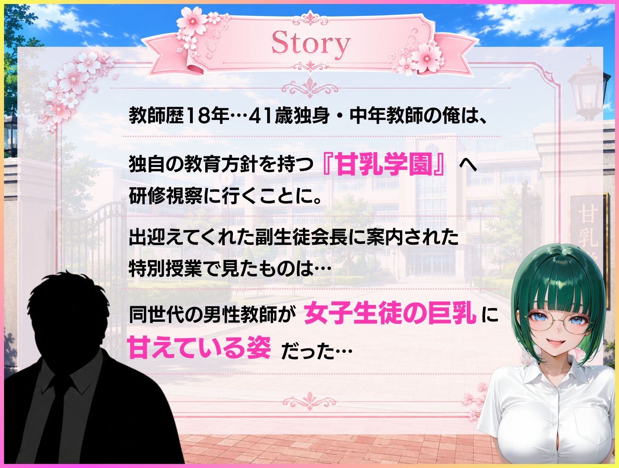 ちゅぱちゅぱ甘えて巨乳あまあま学園 サンプル1ページ目
