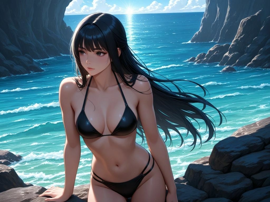 ビキニ美女で、ひとぬきっ サンプル1ページ目