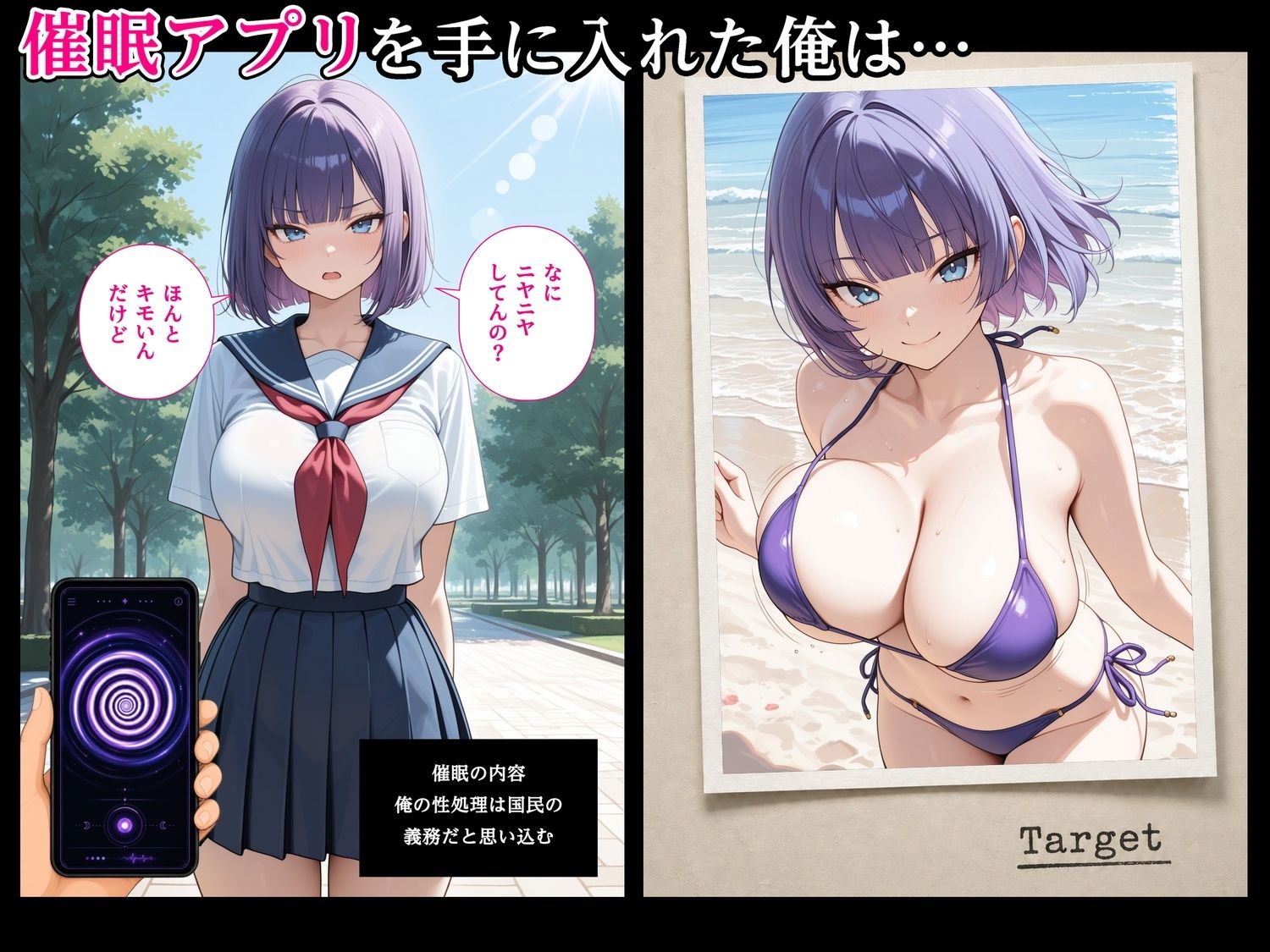 即オチ催●2〜俺の性処理は国民の義務だと思い込む〜 サンプル1ページ目
