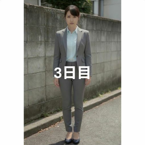 仕事中の無防備OL しゃがみパンチラが弱みになり…6日連続で今日のパンツ見せてもらいました サンプル3ページ目