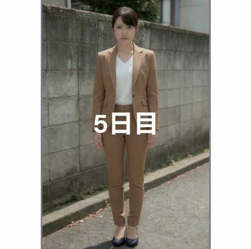 仕事中の無防備OL しゃがみパンチラが弱みになり…6日連続で今日のパンツ見せてもらいました サンプル5ページ目