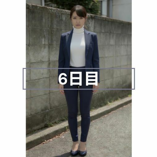 仕事中の無防備OL しゃがみパンチラが弱みになり…6日連続で今日のパンツ見せてもらいました サンプル6ページ目