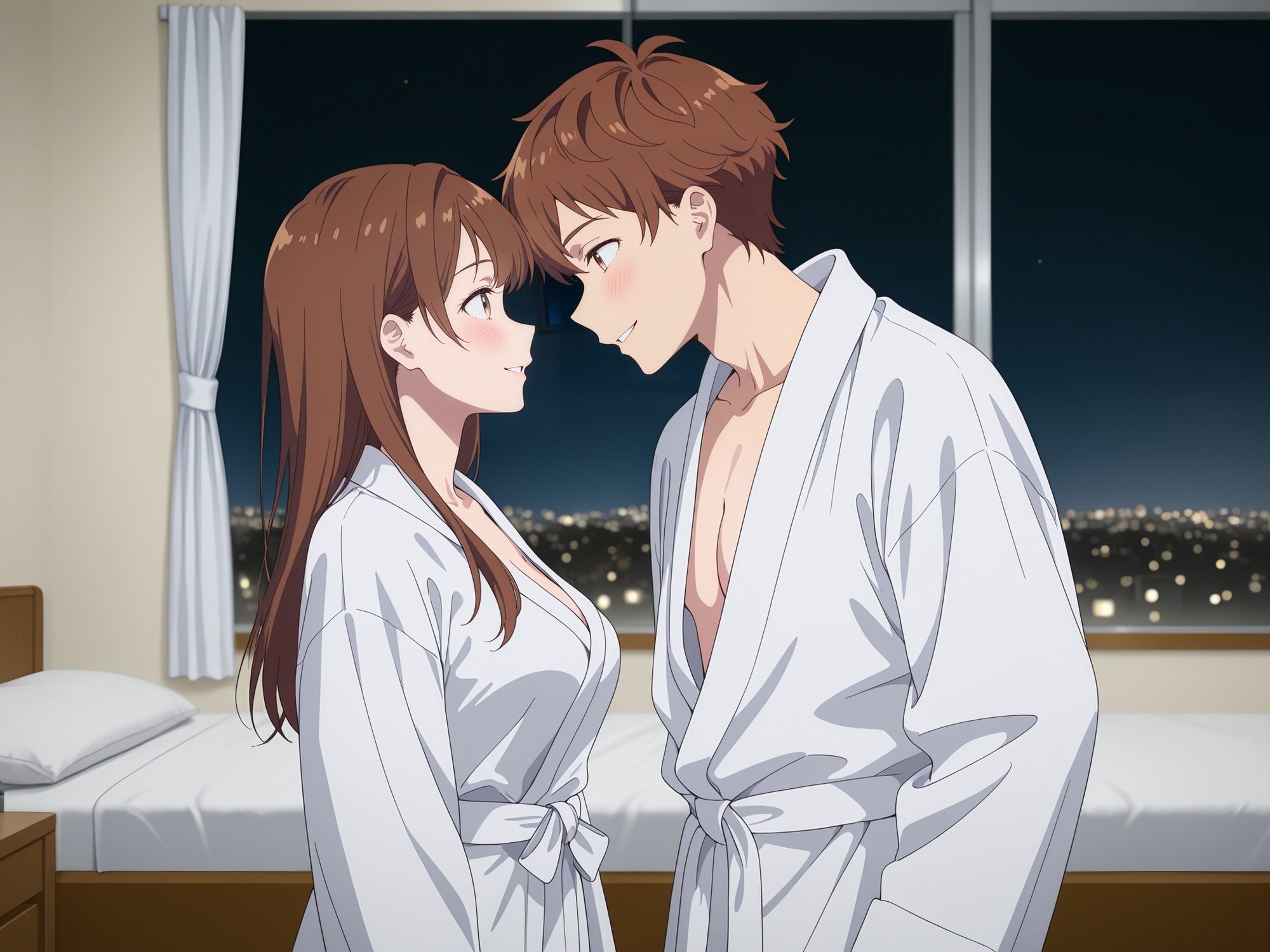 中出しイチャラブセックスした話 水〇千鶴×木〇下和也 イラスト集 【彼女、〇借りします】 サンプル1ページ目