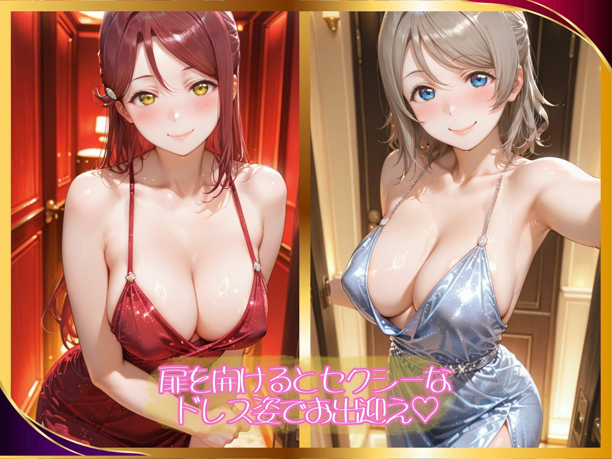 【高級風俗嬢】濃厚ご奉仕 〜ラブラ●ブ！サ●シャイン！！ 桜内 ●子＆渡● 曜〜 サンプル1ページ目