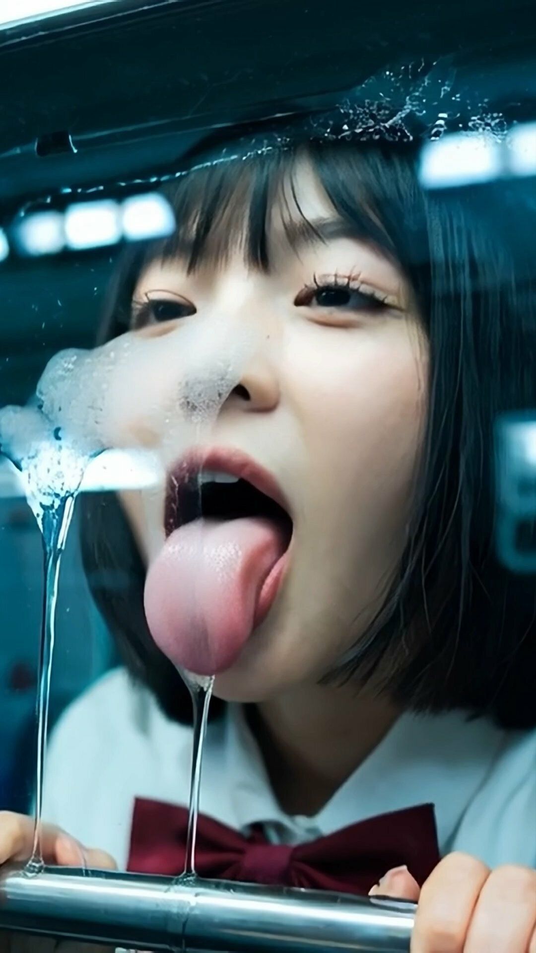 舌フェチ11 AI 電車女子2 サンプル1ページ目