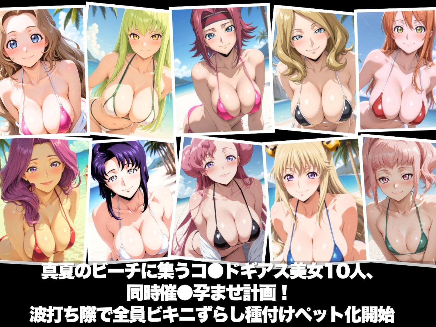 真夏の海辺で堕ちて 〜おじさんの虜になって妊娠するまで〜 コ●ドギアス編 サンプル1ページ目