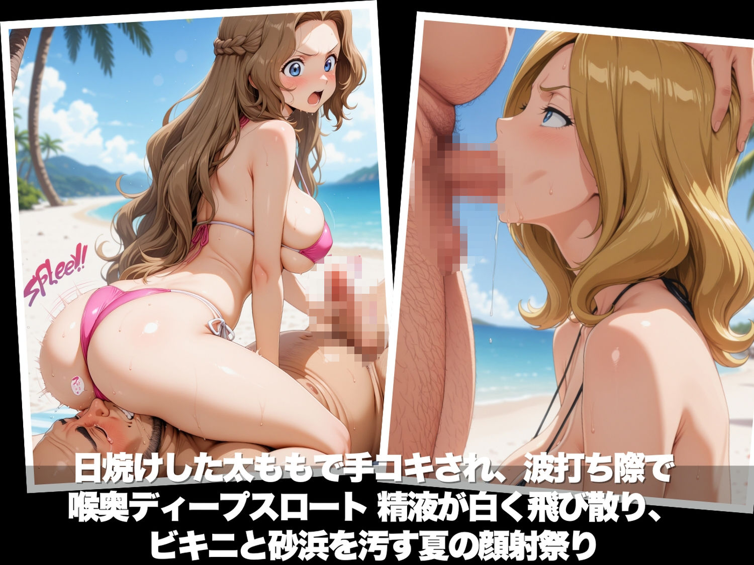 真夏の海辺で堕ちて 〜おじさんの虜になって妊娠するまで〜 コ●ドギアス編 サンプル4ページ目
