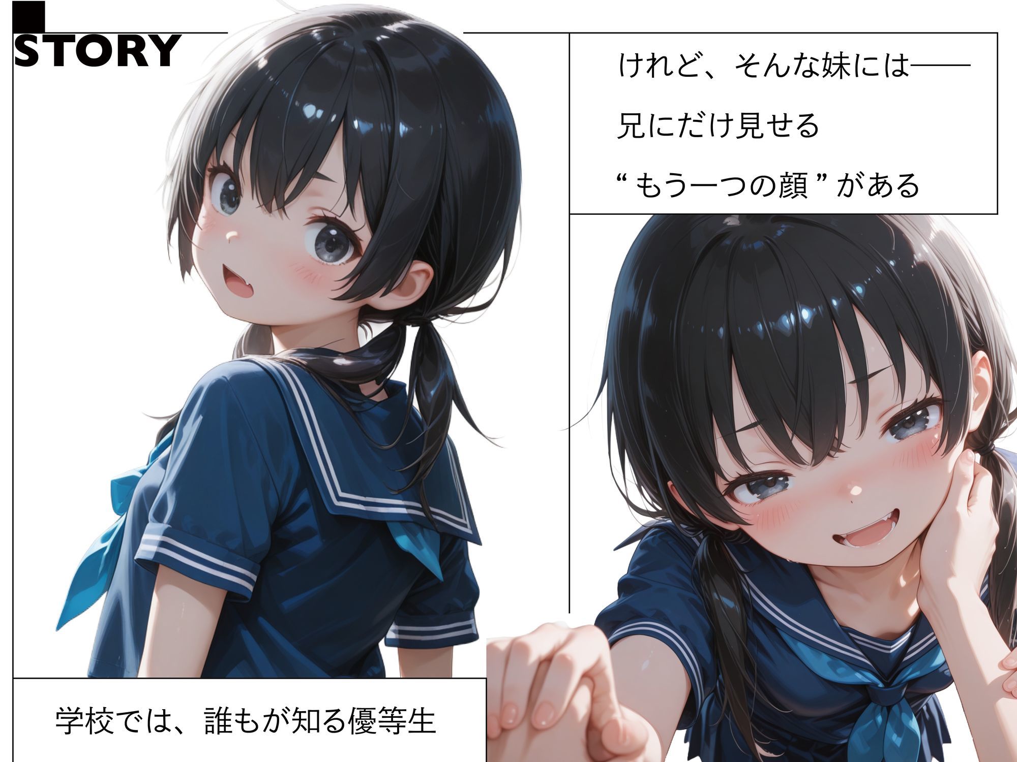 優等生妹は、家では兄を離してくれない サンプル1ページ目