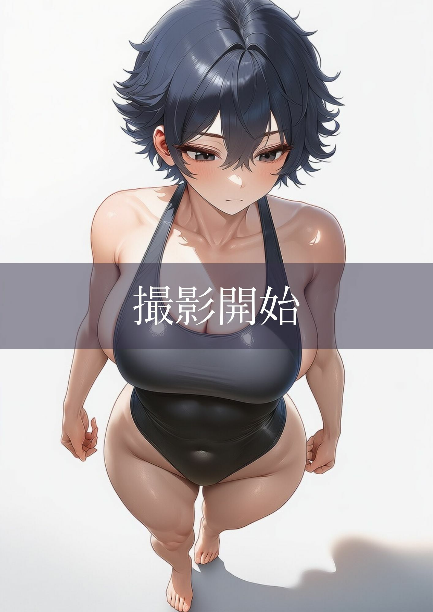 【グラビア写真集風CG集】競泳水着と肉体美〜F4F真琴ソログラビア vol.1〜【R18完全版】 サンプル5ページ目