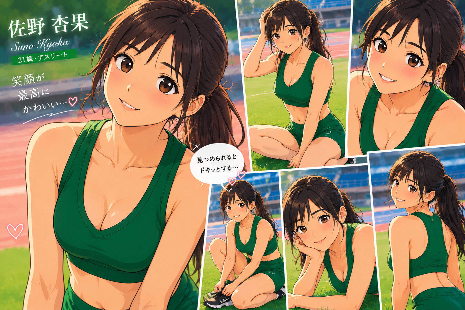 【CG】女子陸上部ヌードグラビア写真集 Vol.1 サンプル1ページ目