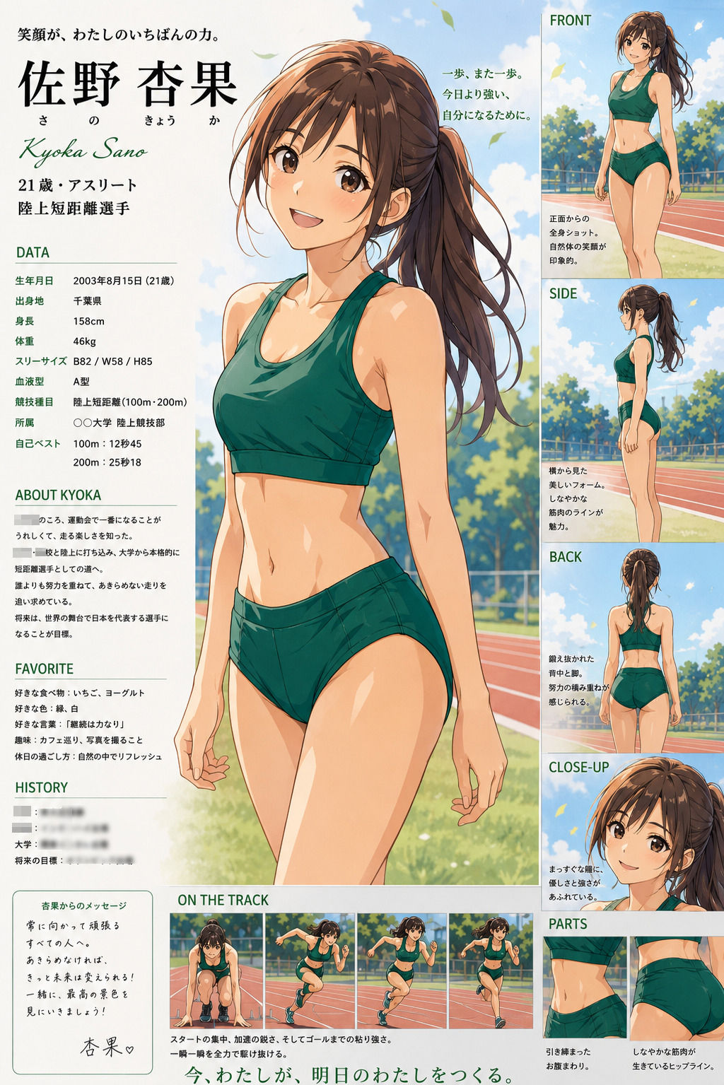 【CG】女子陸上部ヌードグラビア写真集 Vol.1 サンプル2ページ目