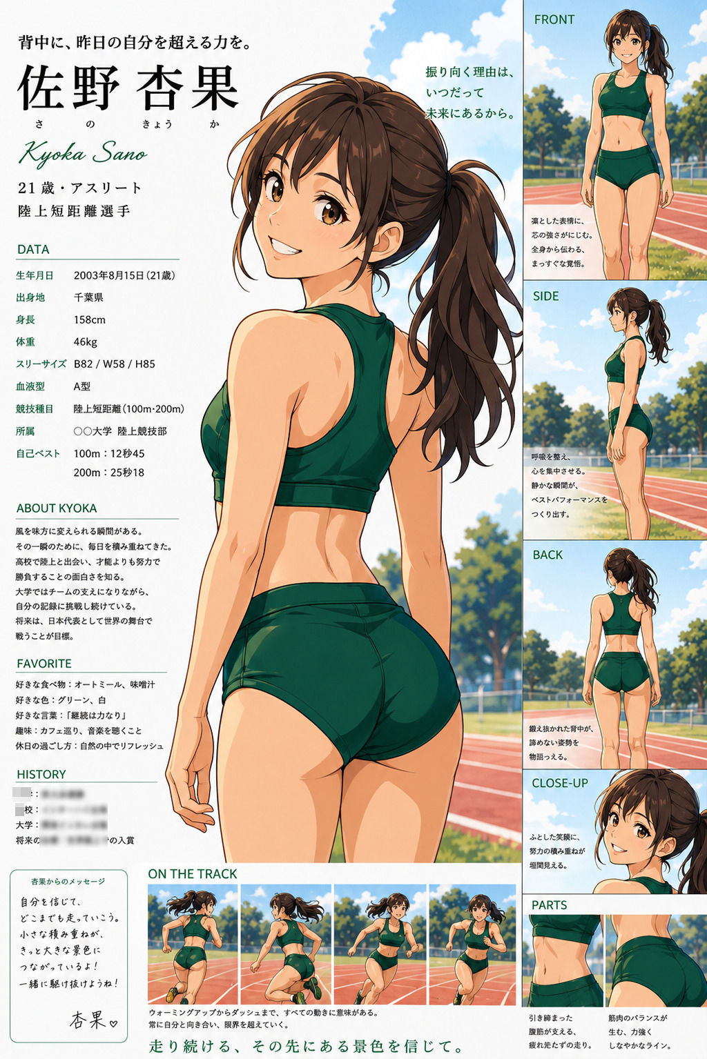 【CG】女子陸上部ヌードグラビア写真集 Vol.1 サンプル3ページ目