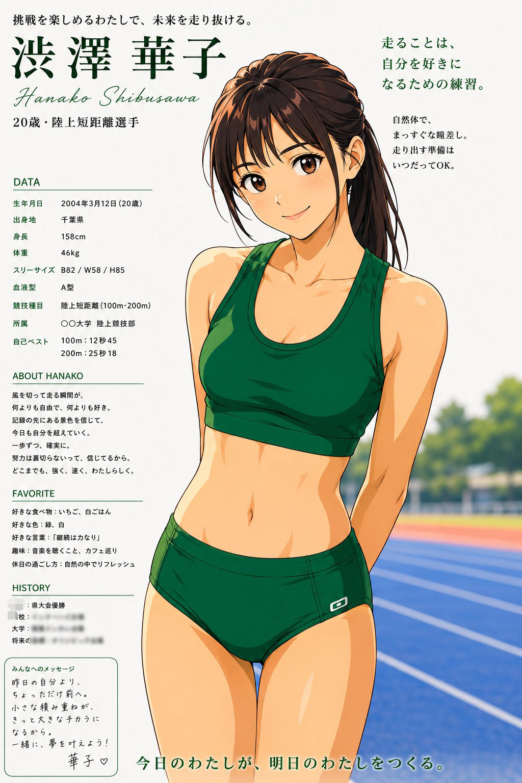 【CG】女子陸上部ヌードグラビア写真集 Vol.2 サンプル2ページ目