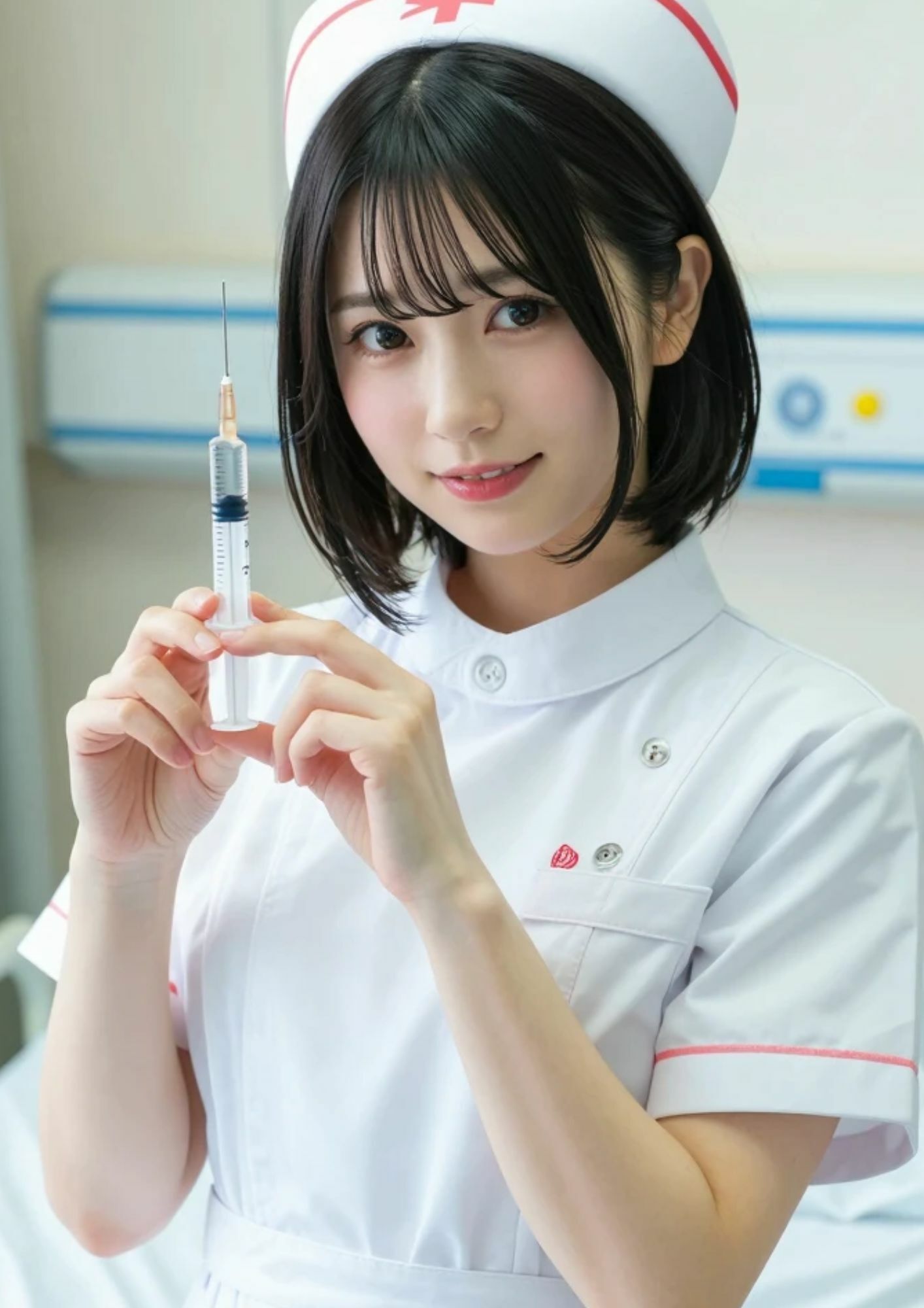 AI美女写真集VOL.4 ショートヘアお姉さん「AIななみ」のコスプレ画像集♪ サンプル1ページ目