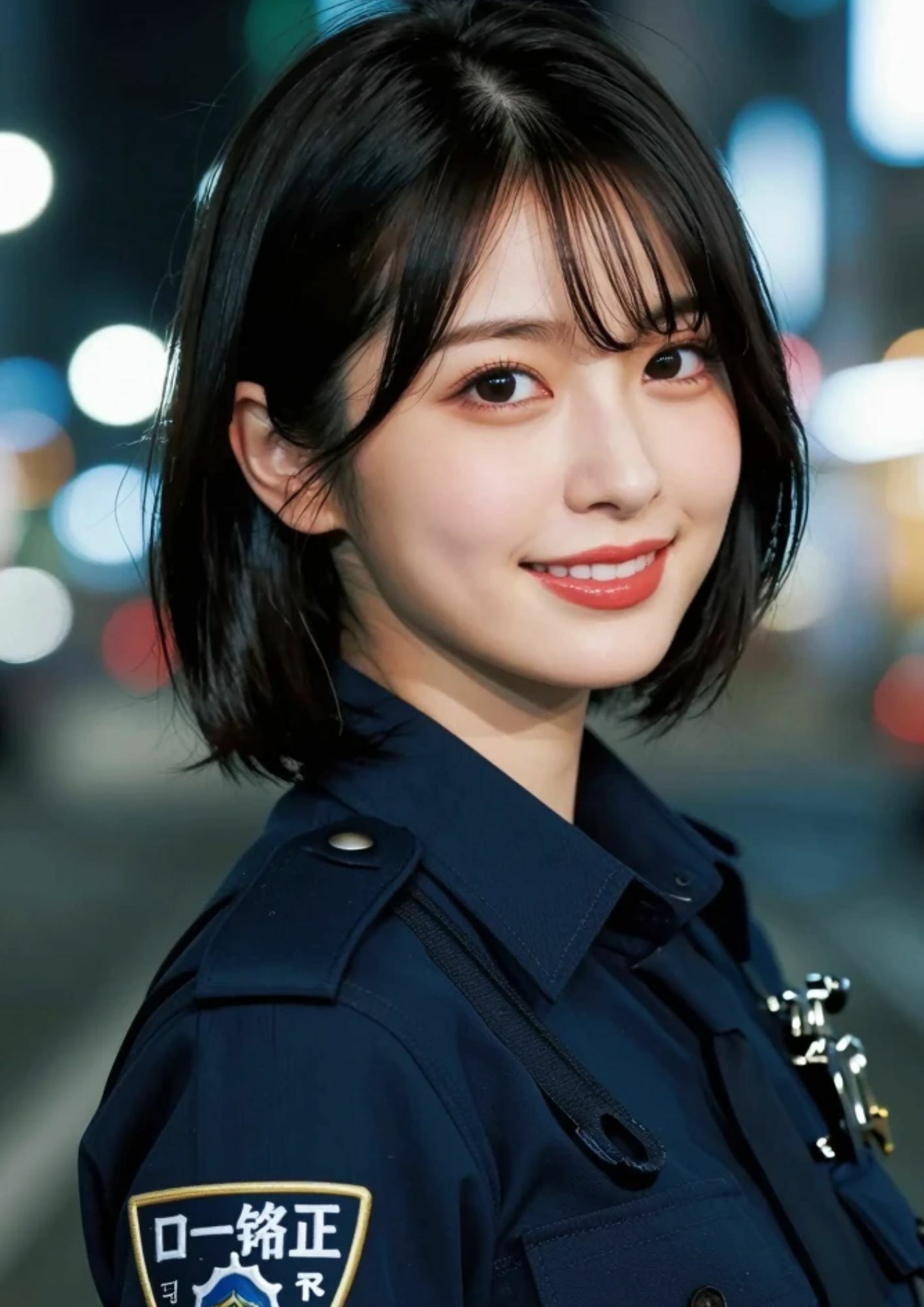 AI美女写真集VOL.4 ショートヘアお姉さん「AIななみ」のコスプレ画像集♪ サンプル2ページ目
