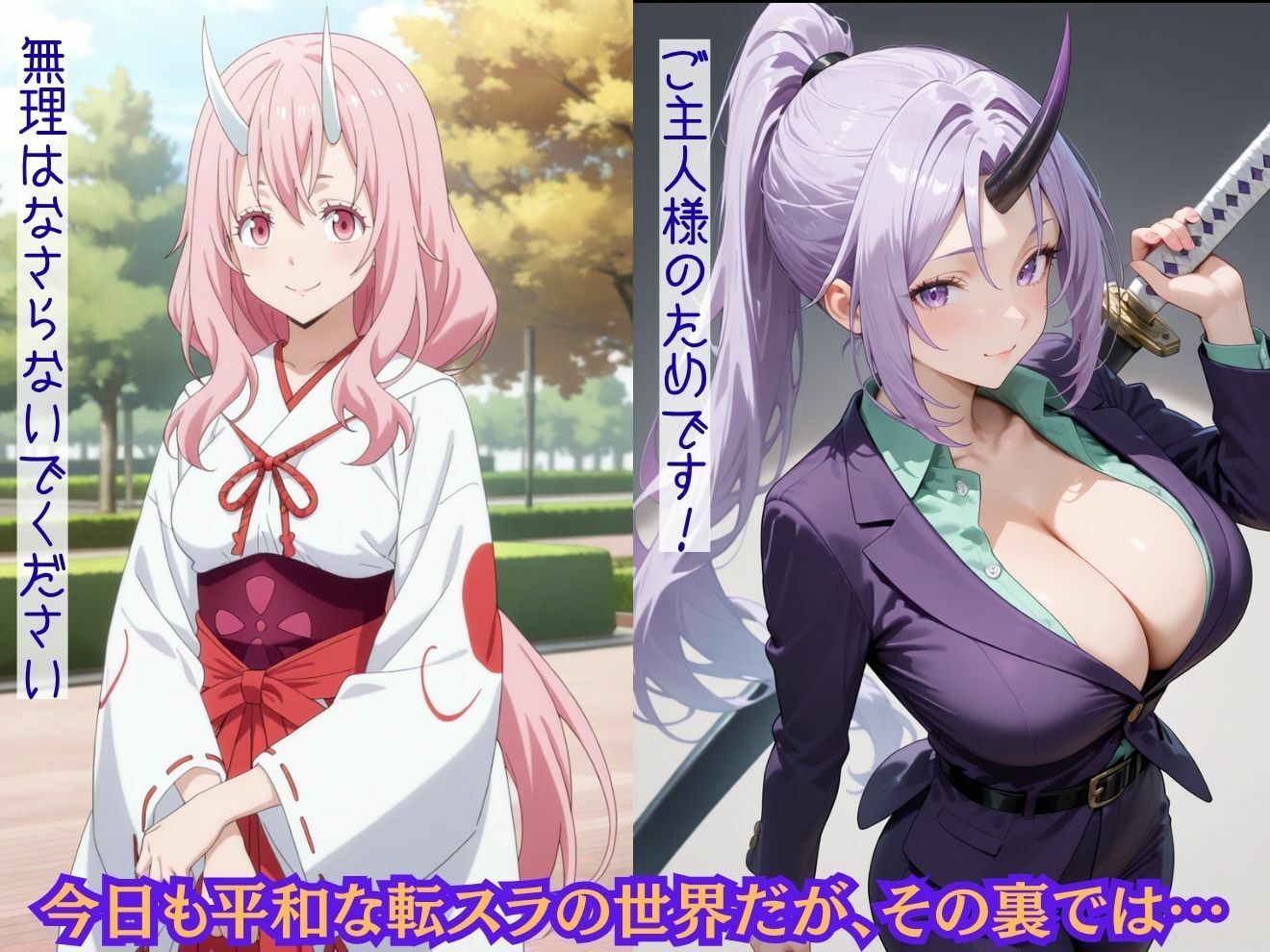 もしも魔国の誇り高きヒロイン達を強●的に●●の力で着せ替え人形に堕として弄んだら？転スラ編 サンプル1ページ目