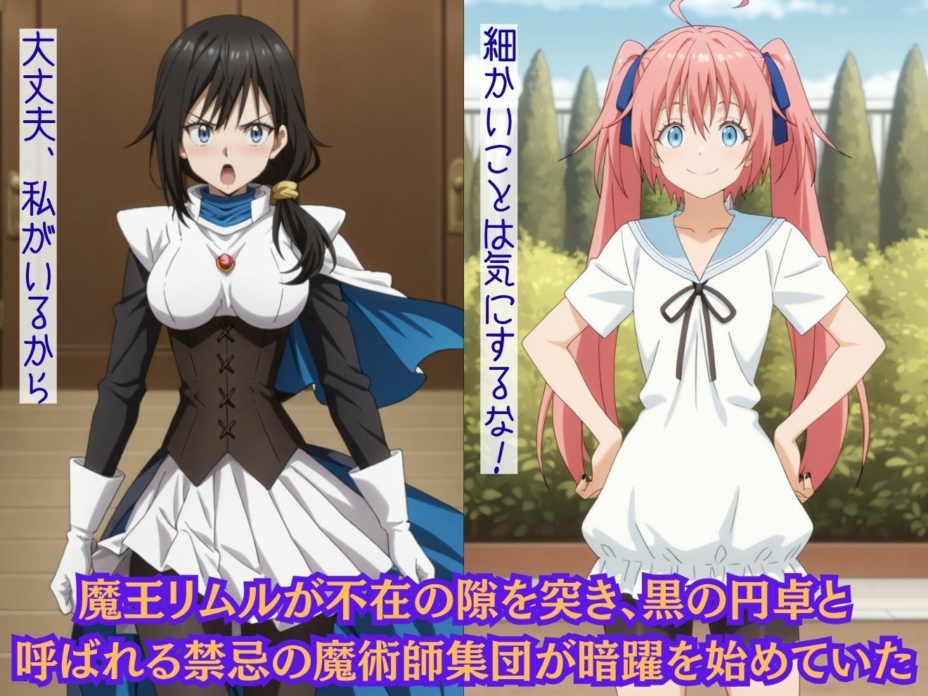 もしも魔国の誇り高きヒロイン達を強●的に●●の力で着せ替え人形に堕として弄んだら？転スラ編 サンプル2ページ目