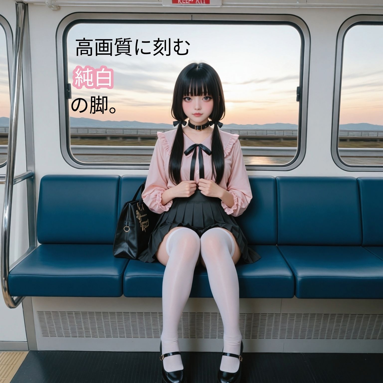 【白ニーハイ】地雷系女子の叡智な1日【実写系】 サンプル1ページ目