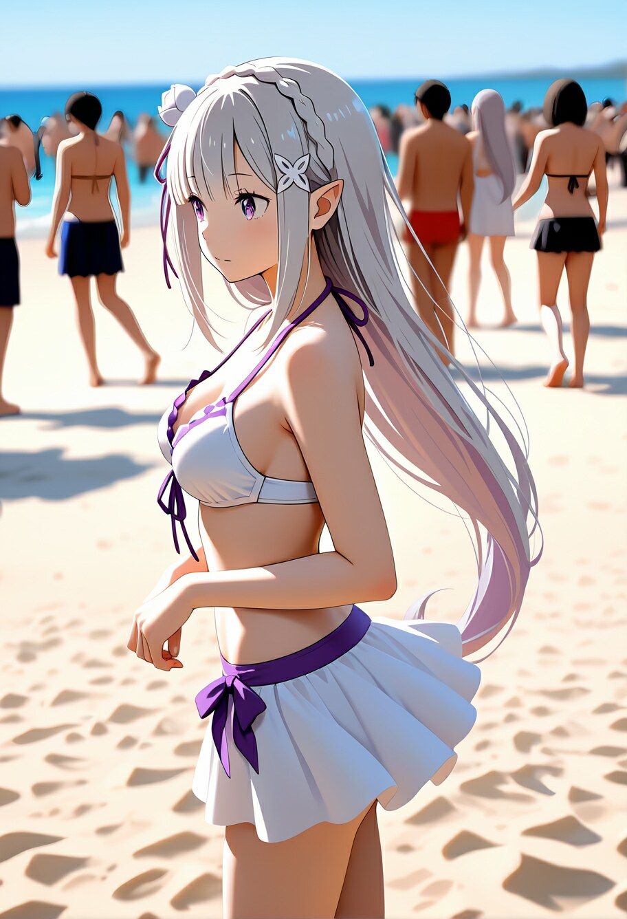 エ〇リアの夏の催〇ビーチ 〜アプリの誘惑〜 サンプル3ページ目