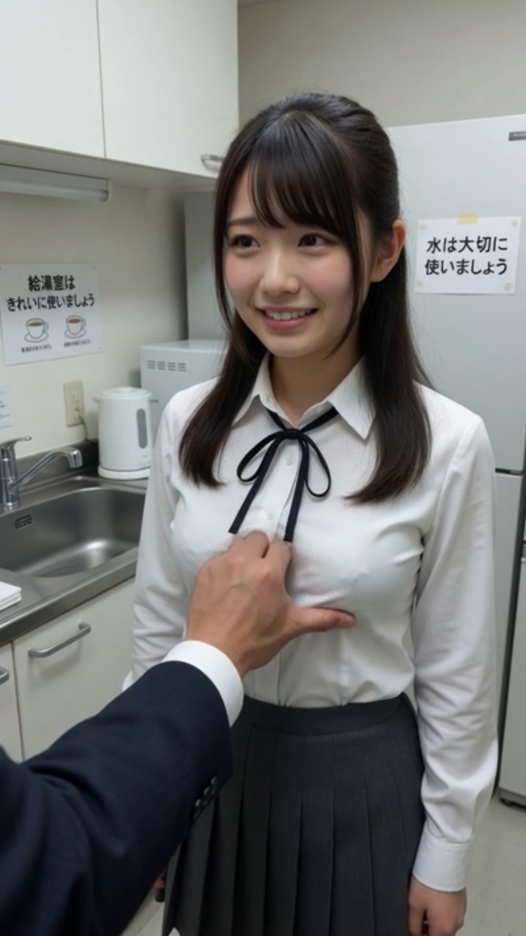 新入社員 給湯室 課長 先輩 いたずら 不倫 セクハラ ブラジャー パンティ OL 職場 サンプル3ページ目