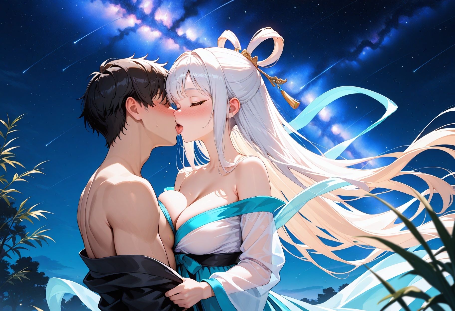 欲求不満なお姫様 〜エッチな願いも叶えて種付け連続絶頂の七夕の夜〜 サンプル2ページ目