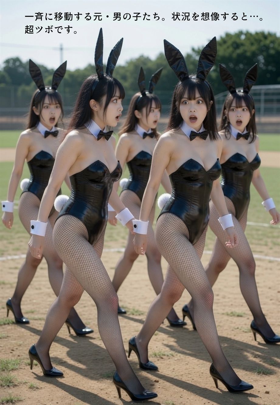 【衝撃！】バニーガールにされていく男たち  画集 サンプル3ページ目