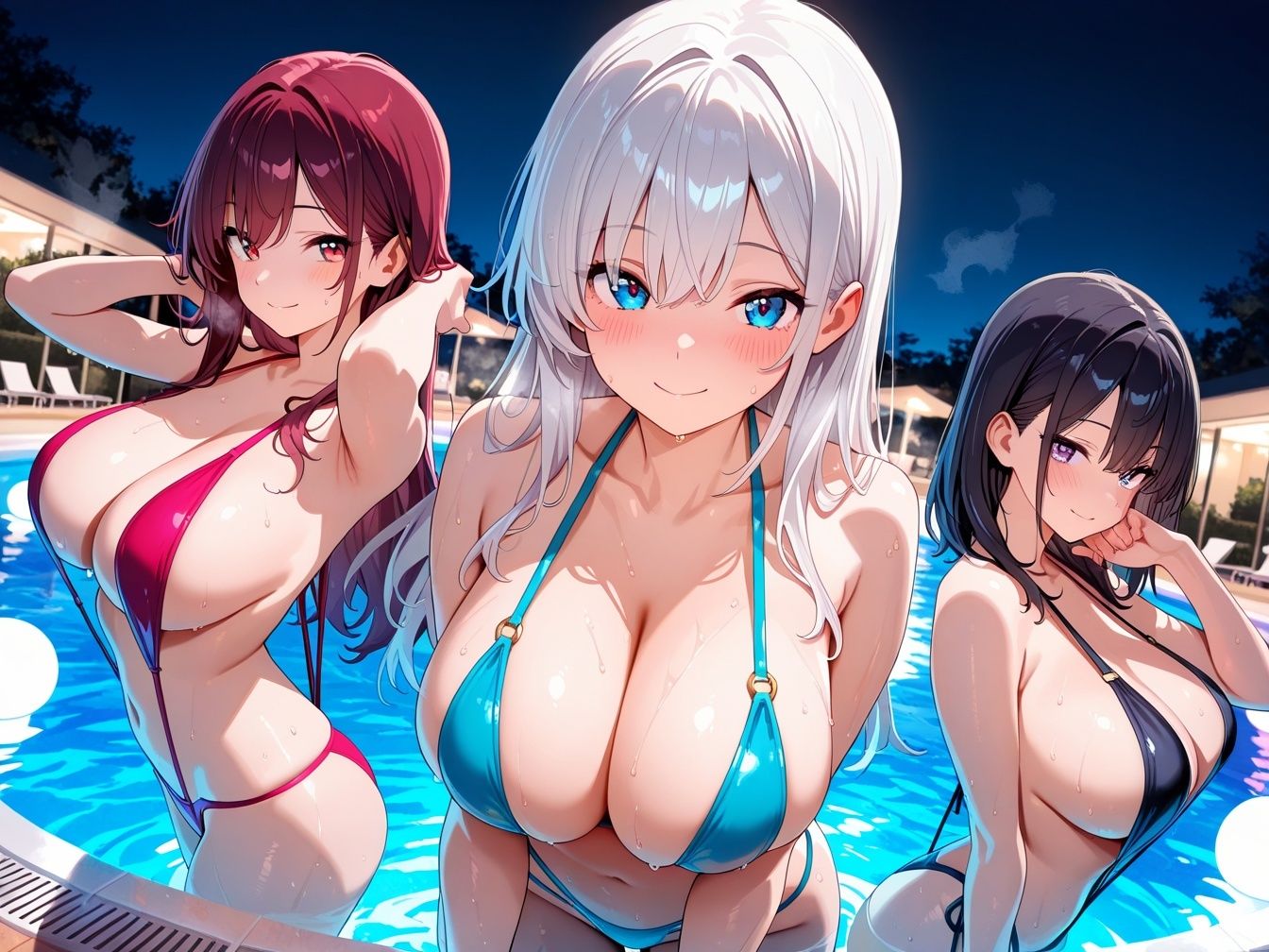 清楚系爆乳ギャルがリゾート地で性欲解放〜昇天〜汗だく生ハメセックス サンプル8ページ目