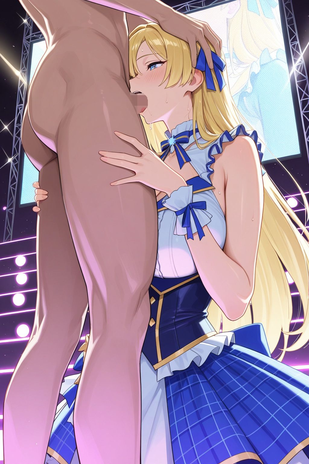 金髪アイドルは着衣で甘々 サンプル2ページ目