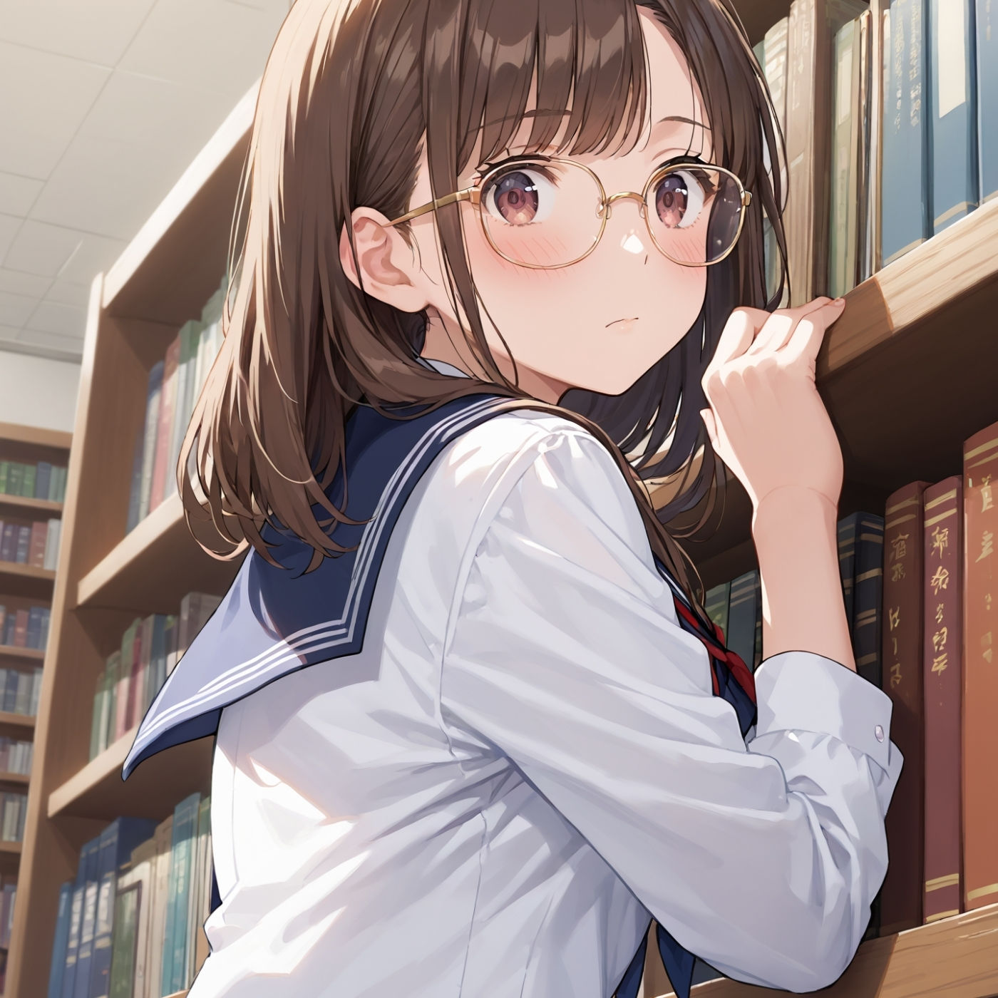 学園性活！図書委員と官能的な秘め事8【メガネ美少女の厳選CG280枚収録】スマホ向け サンプル2ページ目