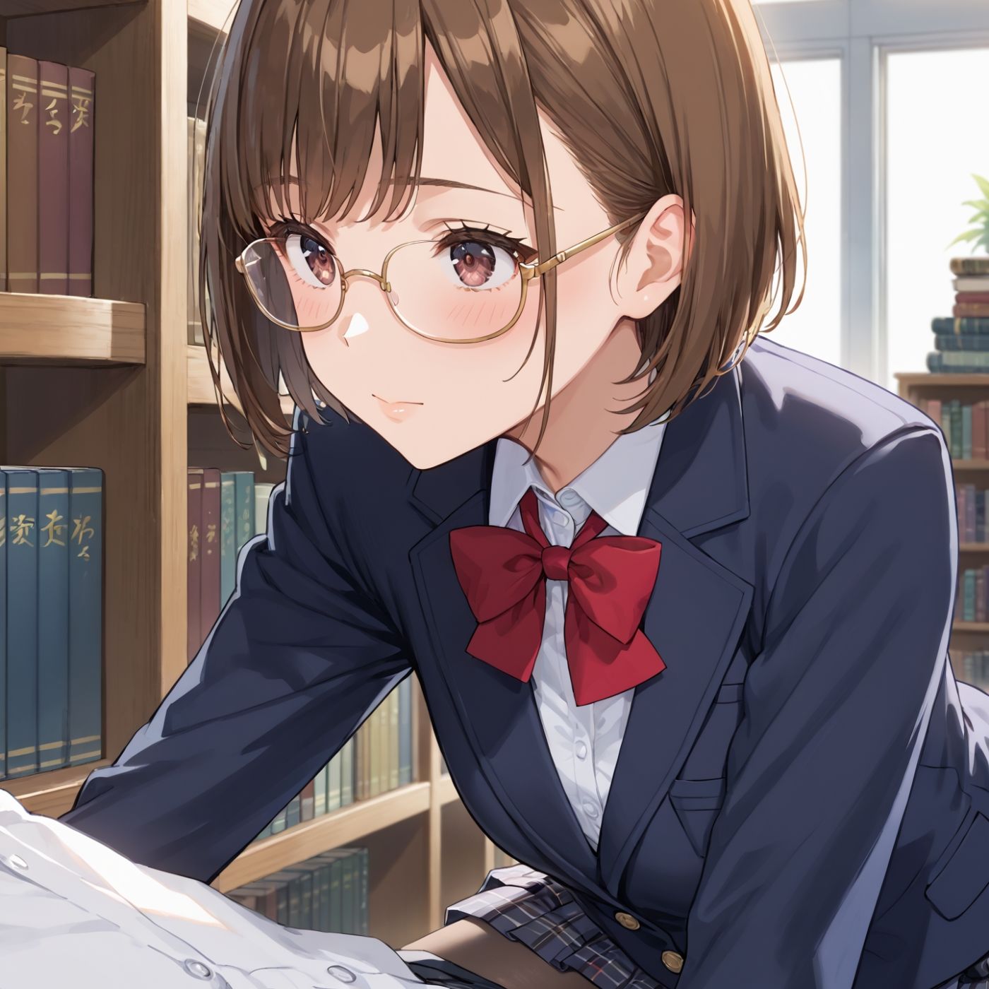 学園性活！図書委員と官能的な秘め事8【メガネ美少女の厳選CG280枚収録】スマホ向け サンプル3ページ目