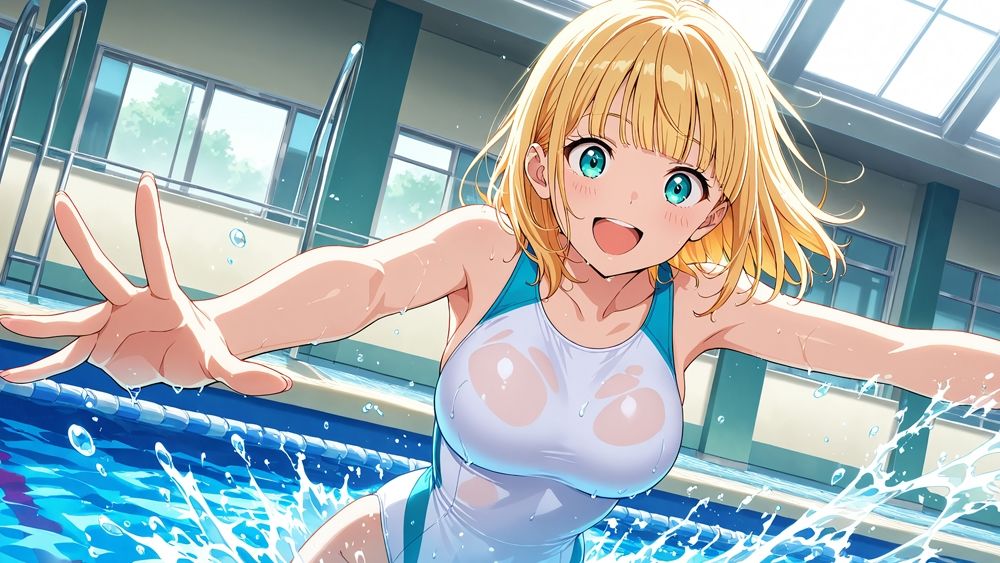 名門女子校の白スク水姉妹が新任水泳コーチに孕ませ調教【4K】 サンプル4ページ目