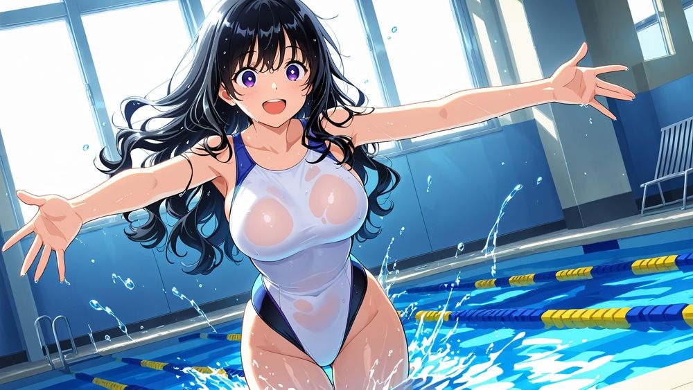 名門女子校の白スク水姉妹が新任水泳コーチに孕ませ調教【4K】 サンプル5ページ目