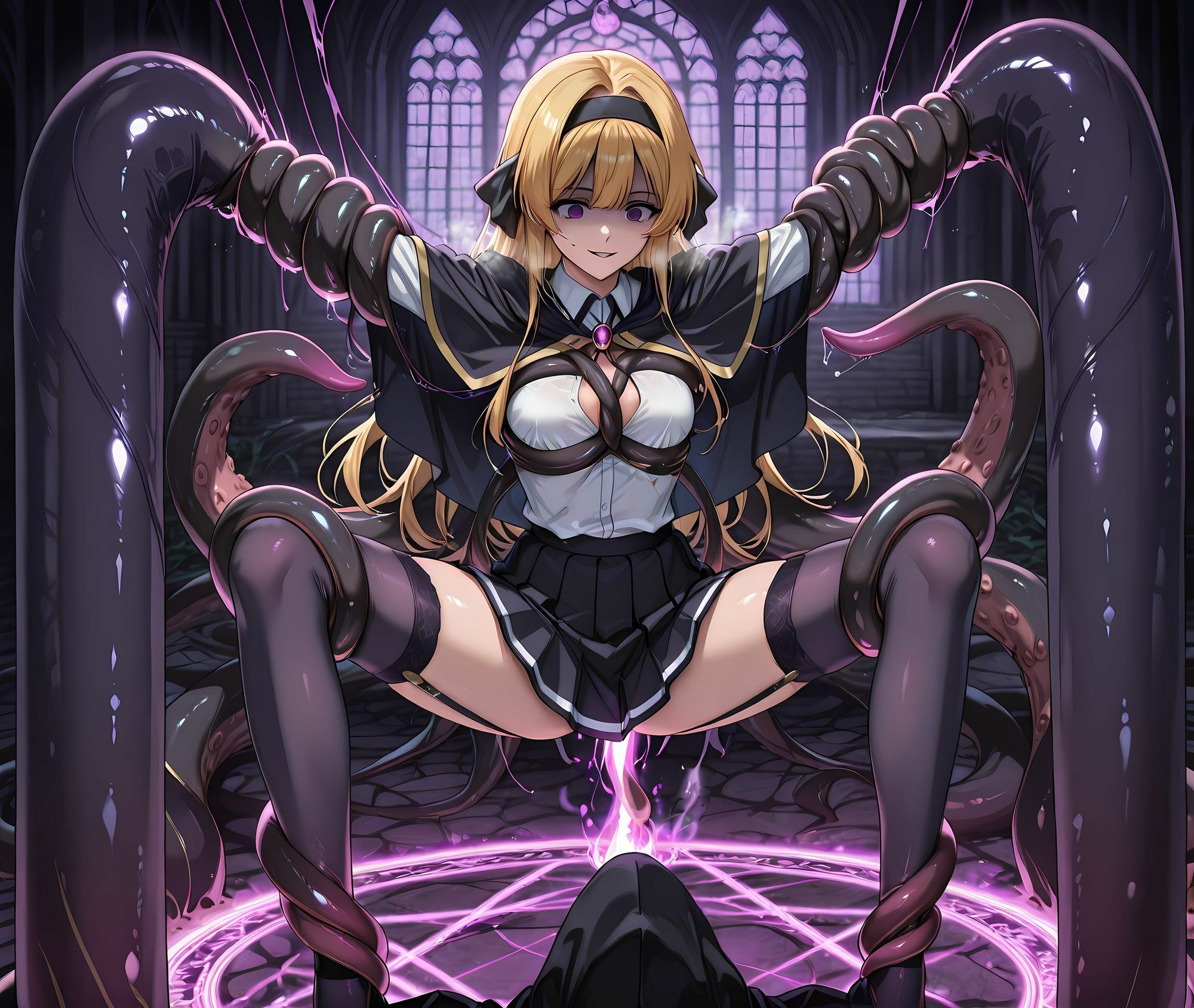 リアーナ魔力汚染悪堕ち・淫乱ビッチ化孕ませ サンプル4ページ目
