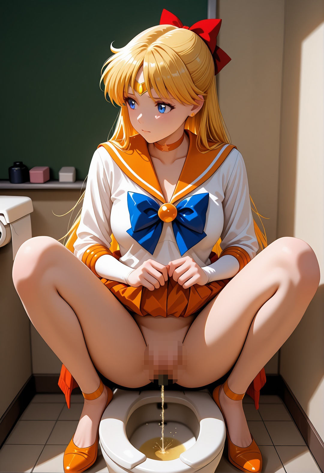 セー〇ーヴィーナス学校凌●パロディ 美〇子が教室露出プール辱めベッド拘束のエロCG集479枚 サンプル3ページ目
