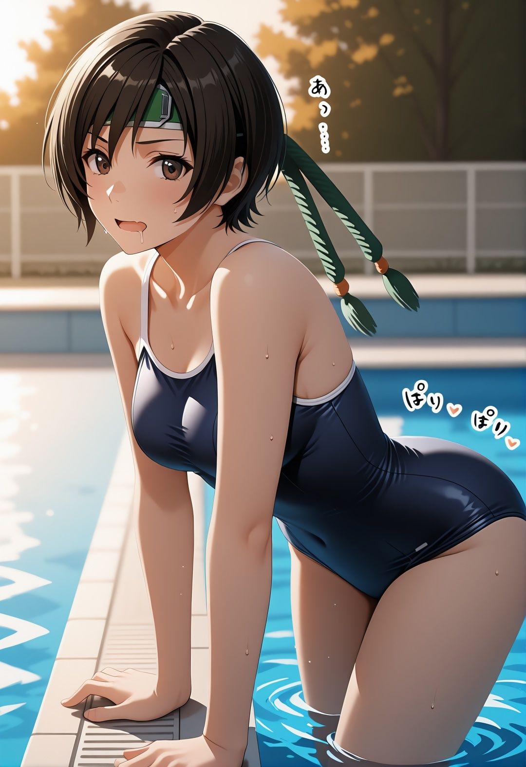 F〇7 ユ〇ィ学校凌●パロディCG集 プール教室部活エロシチュ満載孕ませNTR サンプル6ページ目