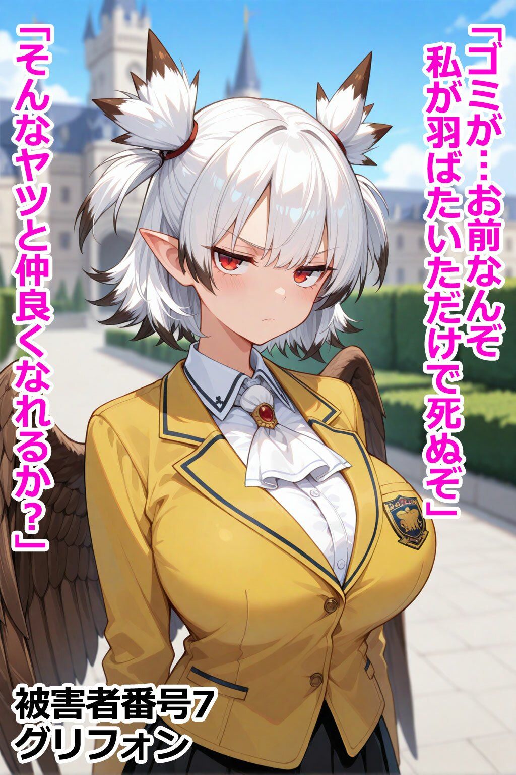 巨乳モンスター娘レ〇プ事件被害者録 即出し2コマ サンプル4ページ目