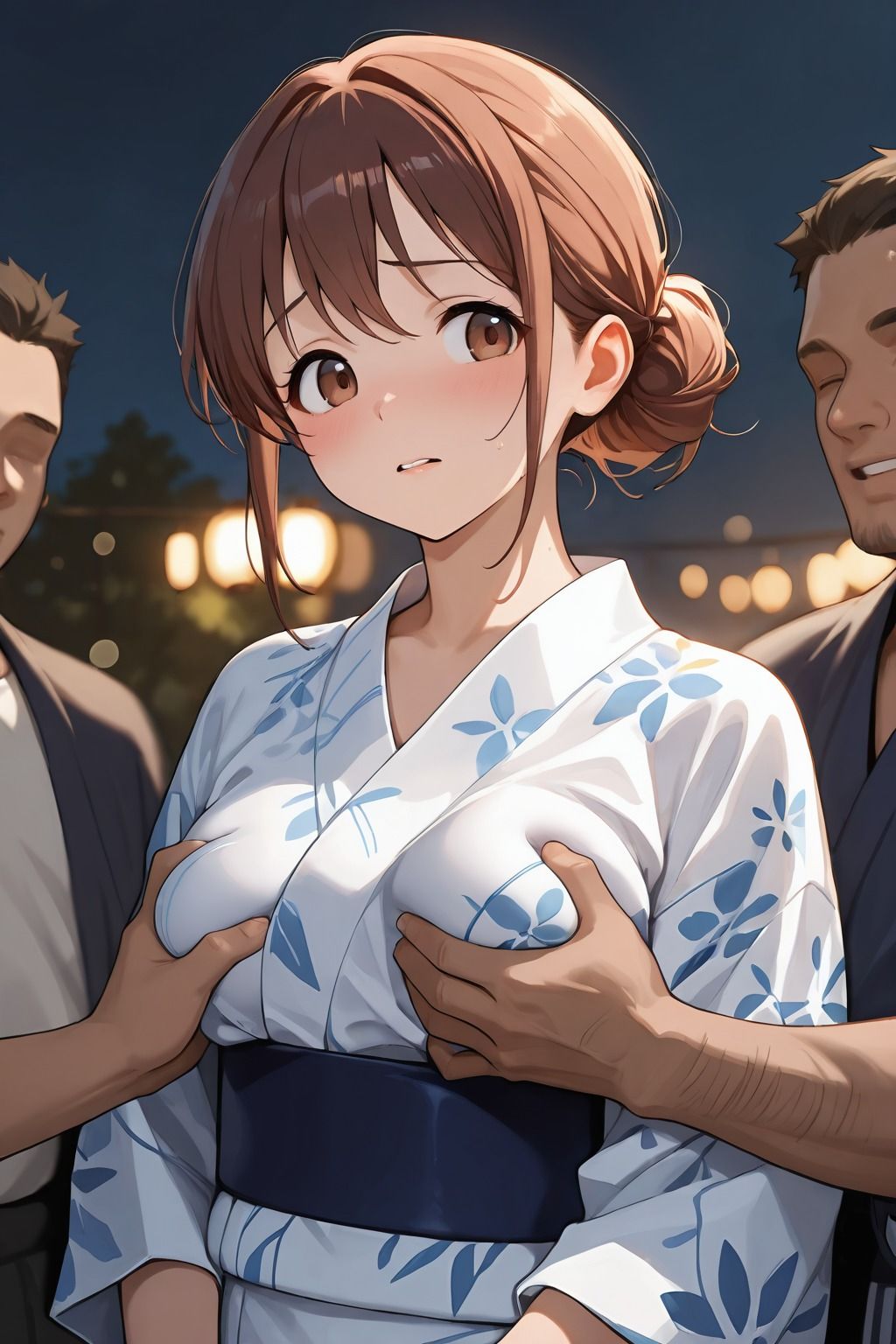 彼女が夏祭りで寝取られた サンプル3ページ目