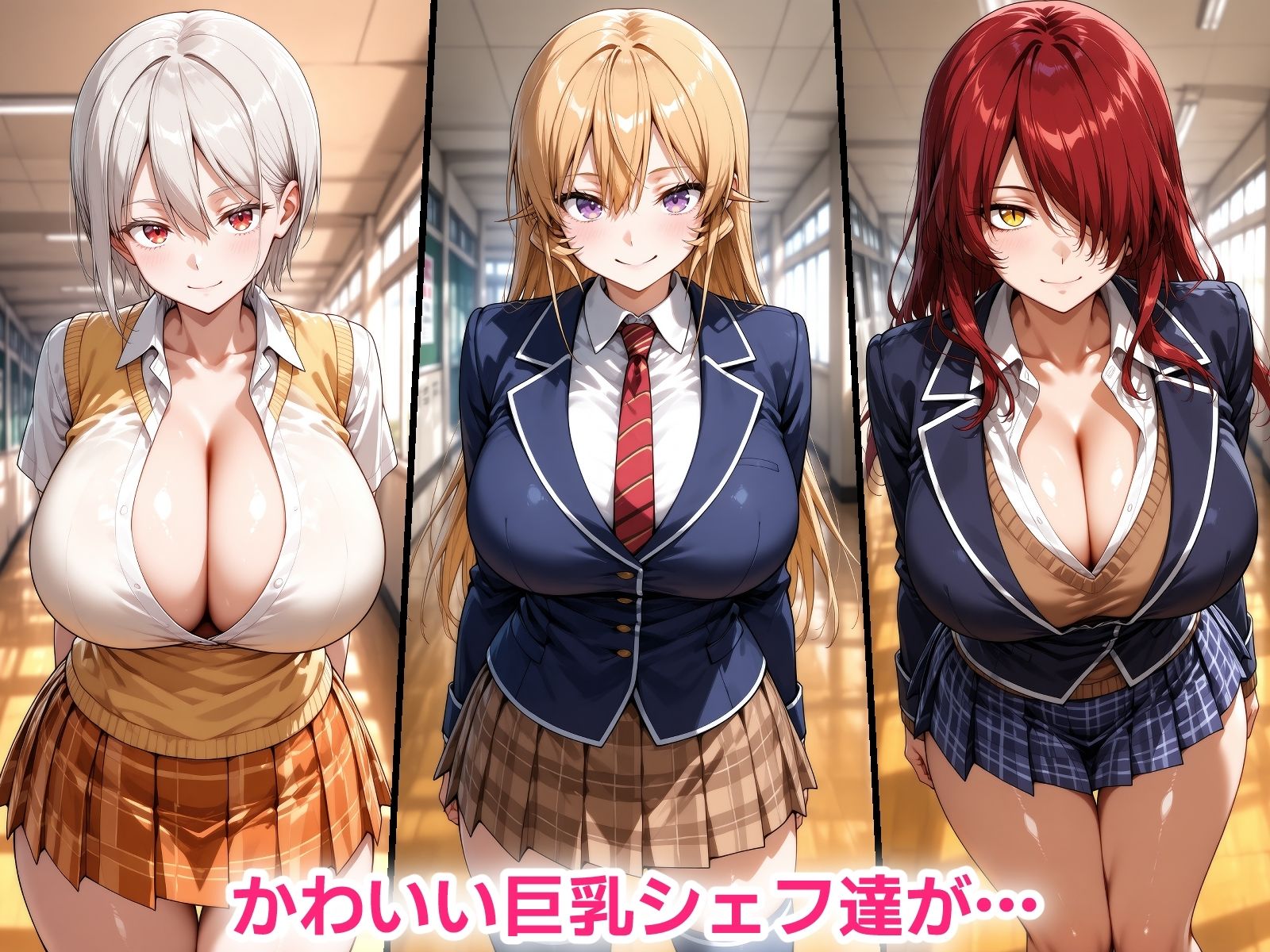 催●おじさんに寝取られる！巨乳シェフたち〜全員メス堕ち・孕ませ〜 サンプル1ページ目