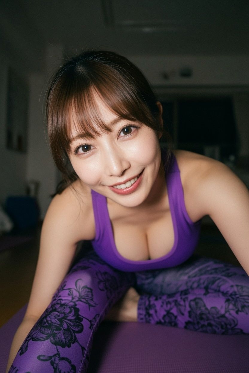 【AI生成】IMAGE VIDEO ＆ AI写真集 Vol.3 桜井美咲 ヨガインストラクター/同級生 「甘く切ない、同窓会の夜明け」 サンプル3ページ目