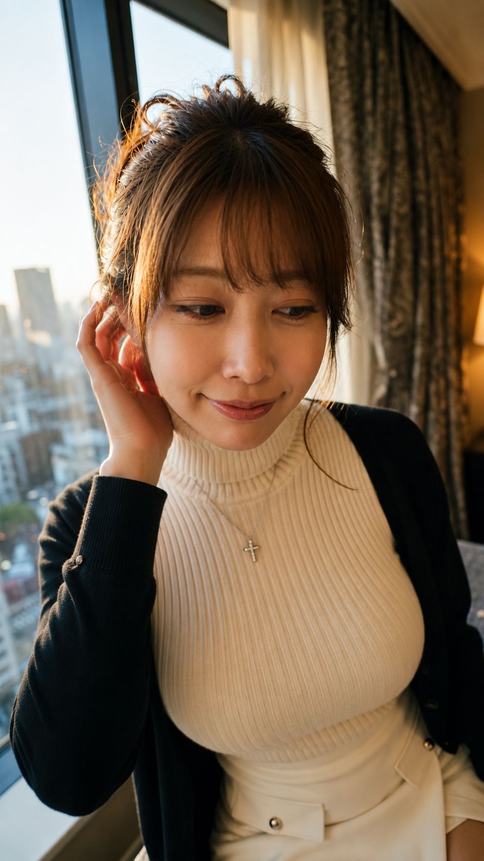【AI生成】IMAGE VIDEO ＆ AI写真集 Vol.3 桜井美咲 ヨガインストラクター/同級生 「甘く切ない、同窓会の夜明け」 サンプル10ページ目